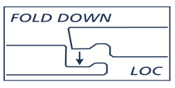 Zamek montażowy FOLD DOWN