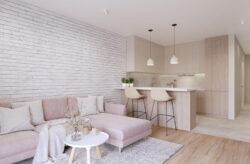 Panele ścienne loft brick - wizualizacja