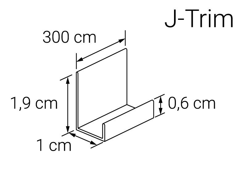 Listwy J-Trim do paneli dekoracyjnych Vilo XL